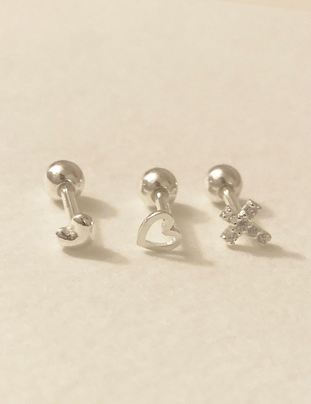 (silver 92.5) 3type piercing