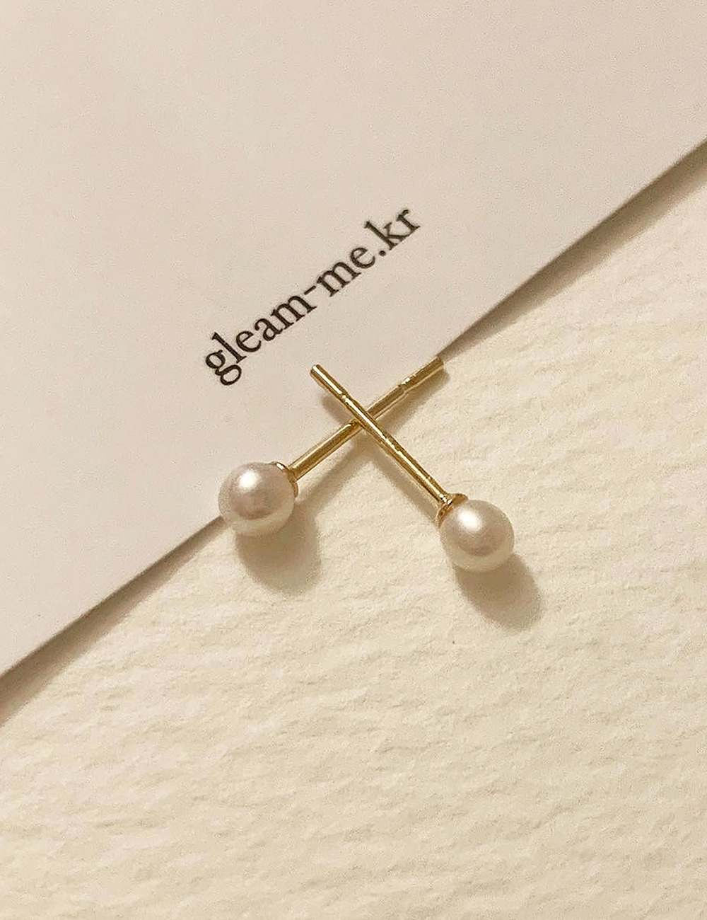 (14k gold) Pearl 3mm earring