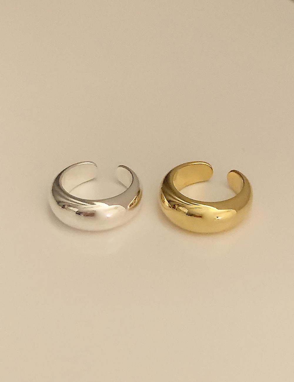 (silver 92.5) Heavy bold mini ring