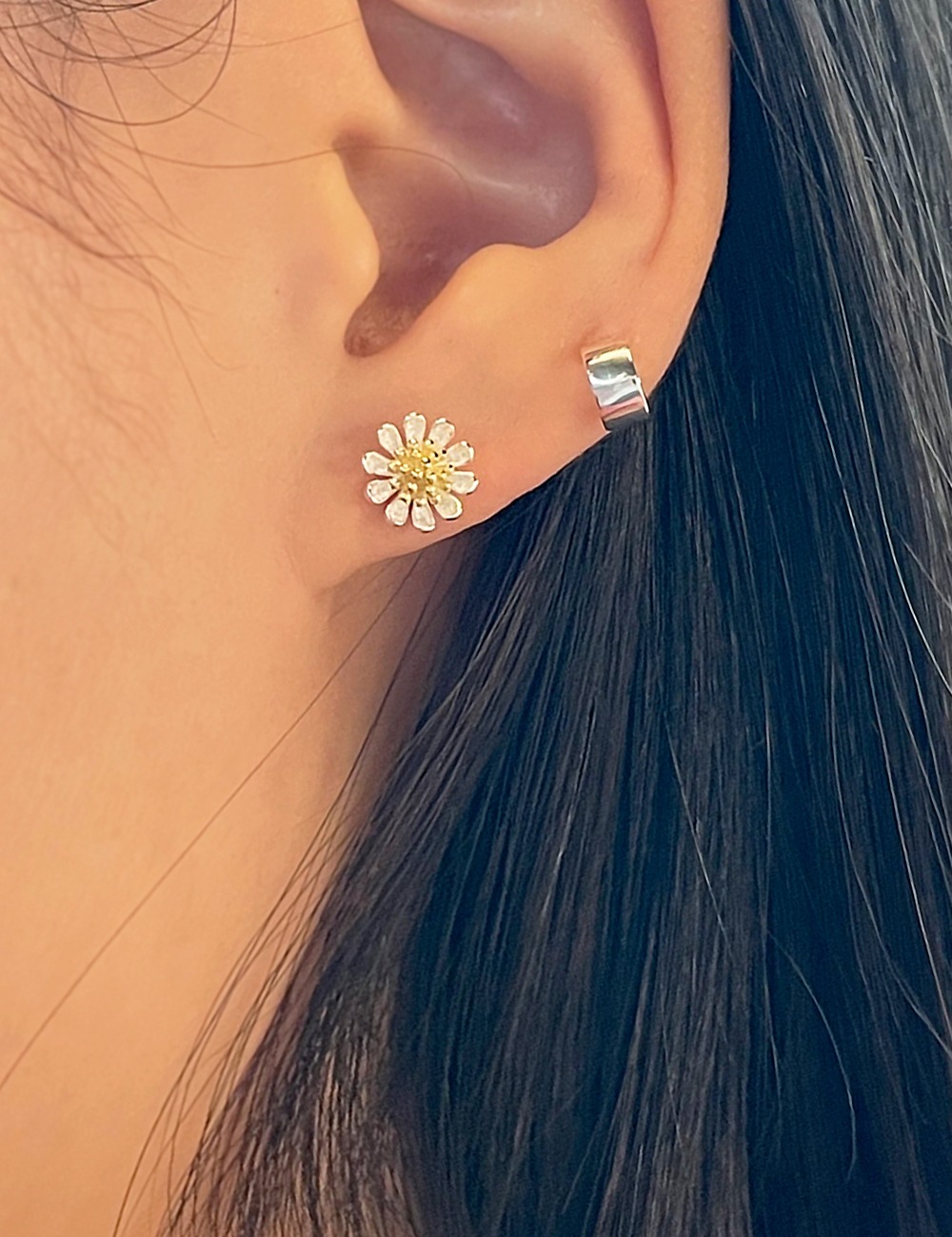 (silver 92.5) Flower earring