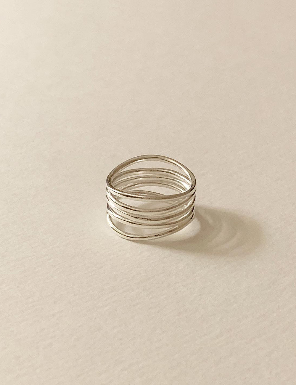 (silver 92.5) Wide ring