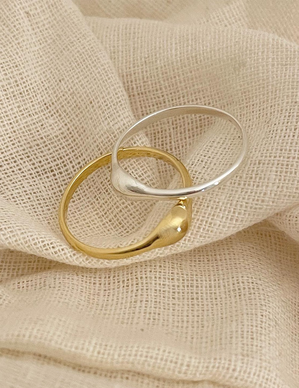 (silver 92.5) Simple volume ring