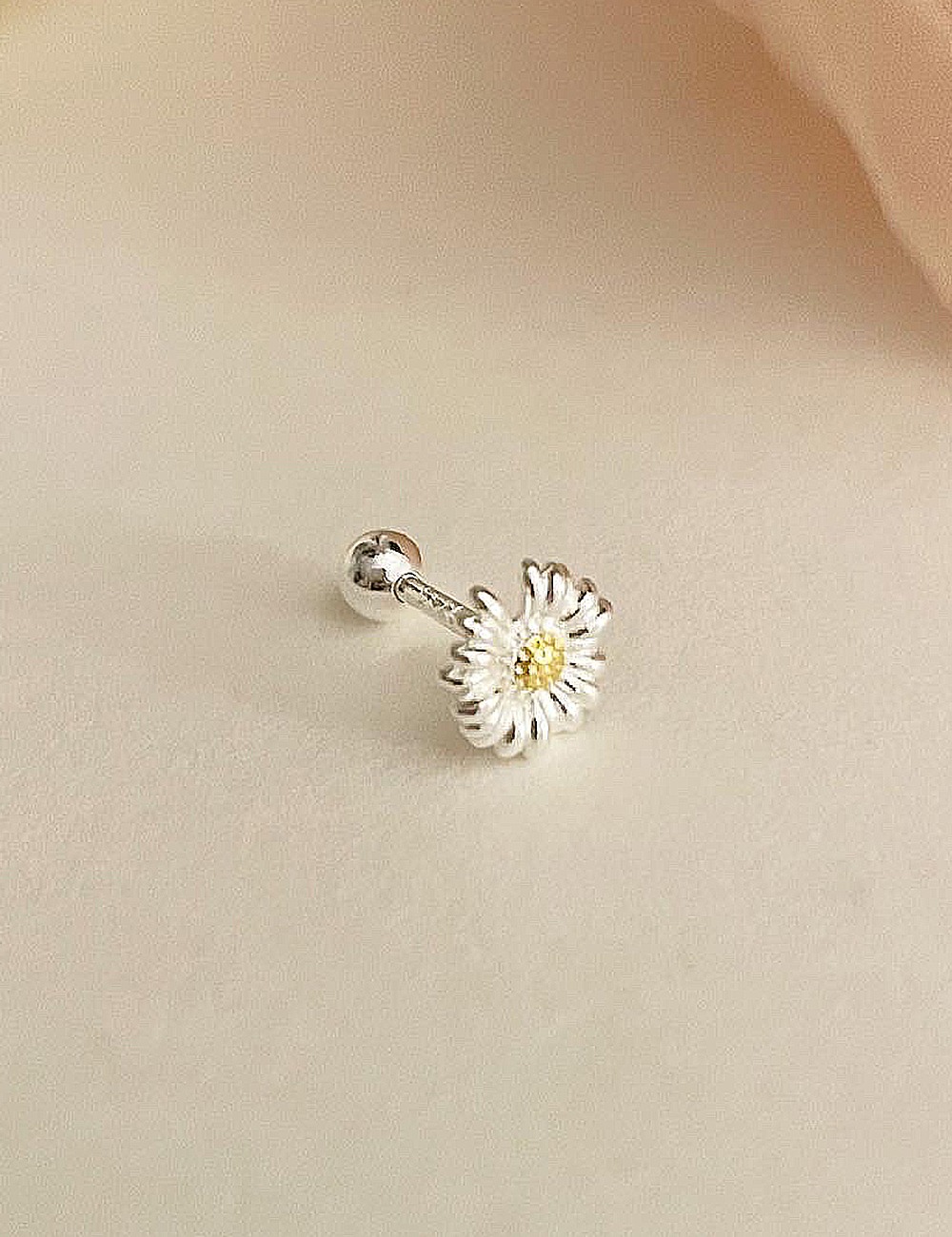 (silver 92.5) Flower piercing