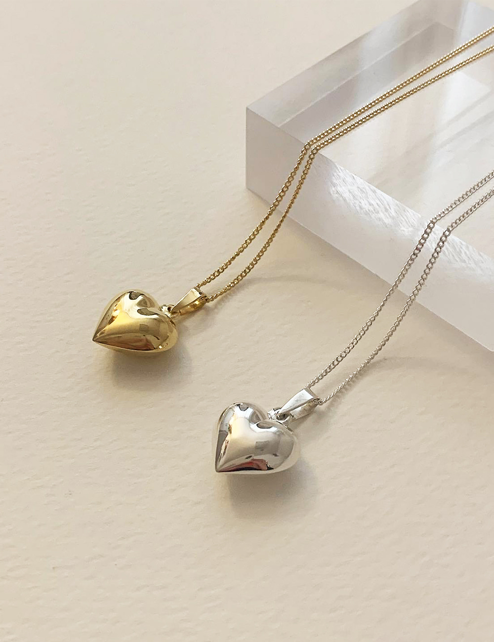 (silver 92.5) Volume luv necklace