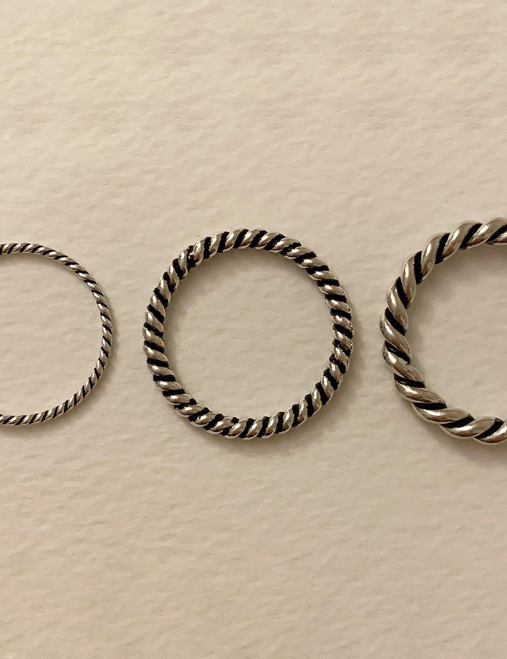 (silver 92.5) Twist ring
