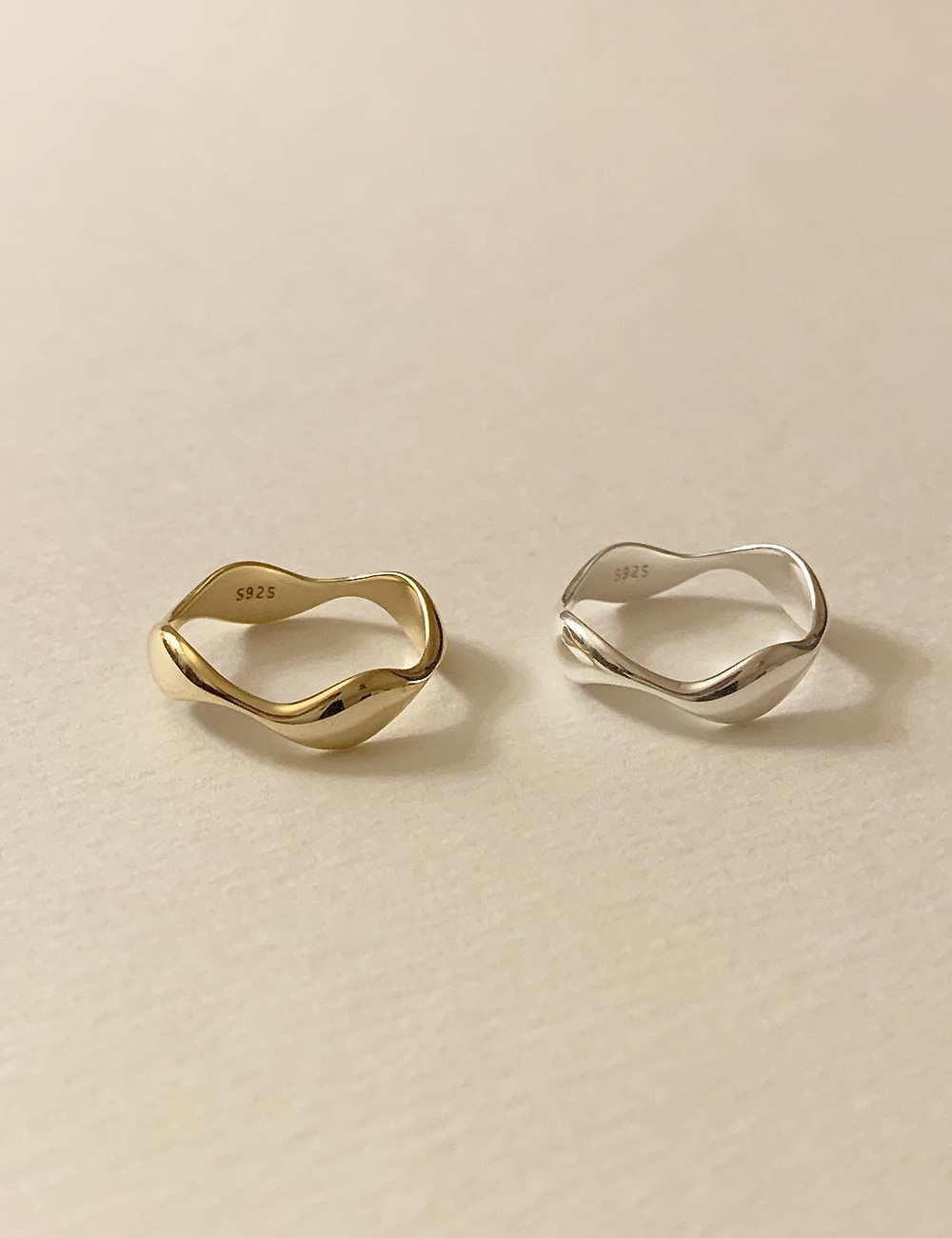 (silver 92.5) Flow ring