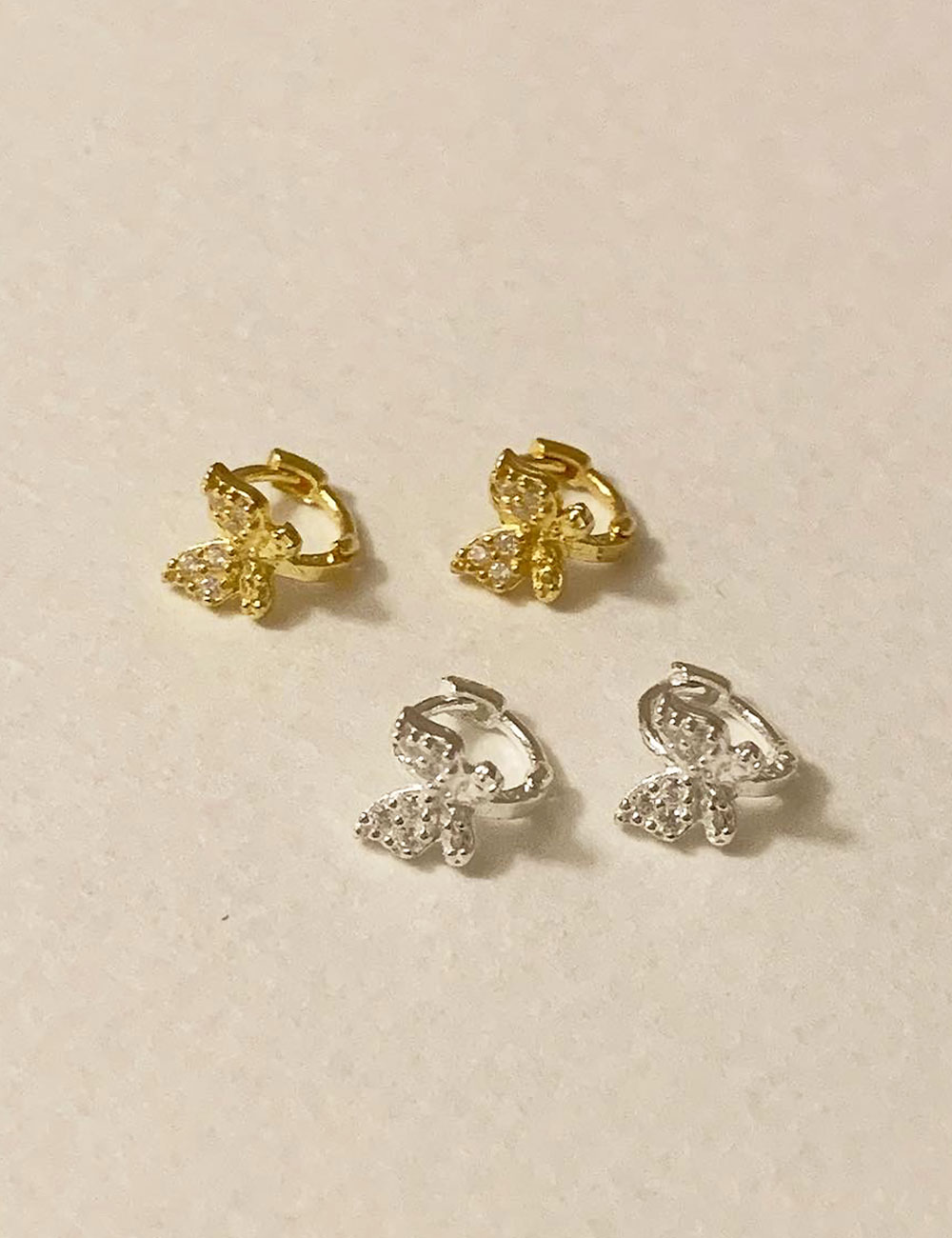 (silver 92.5) Butterfly earring