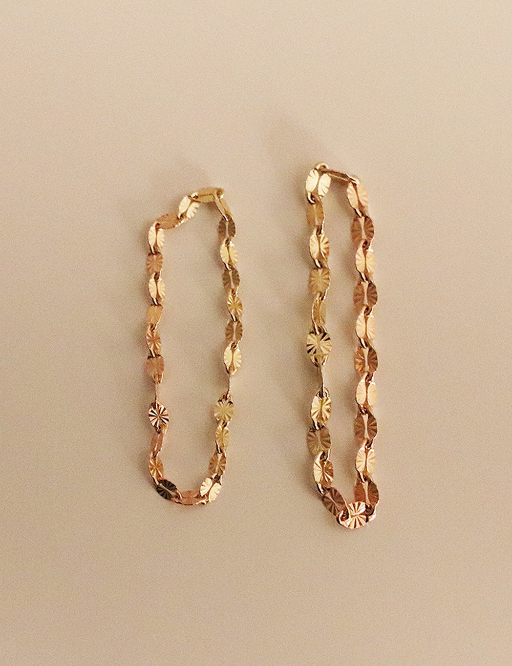 (14k gold) Cutting chain ring