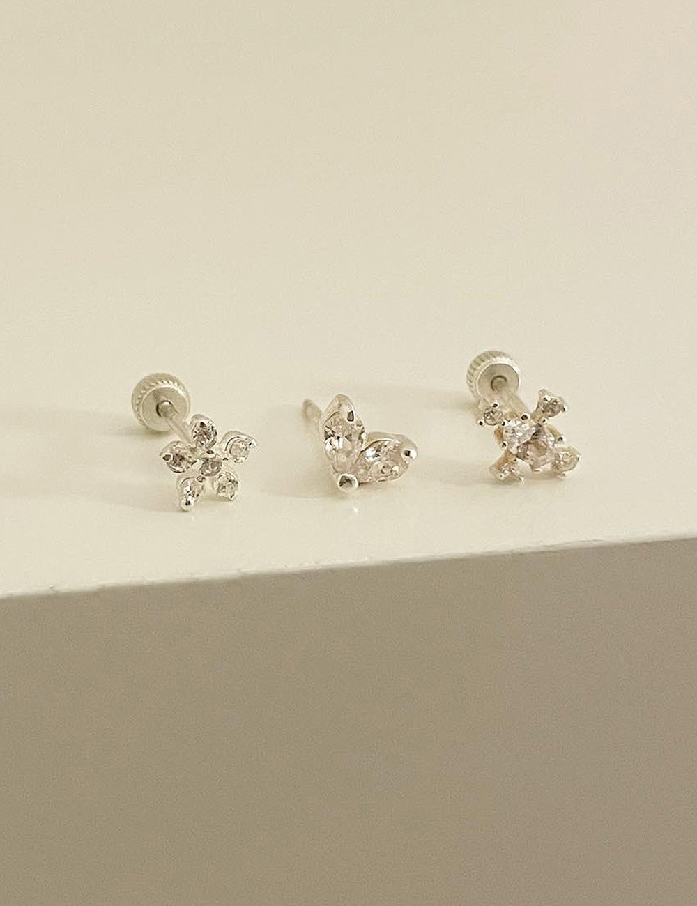 (silver 92.5) Cubic piercing 3type