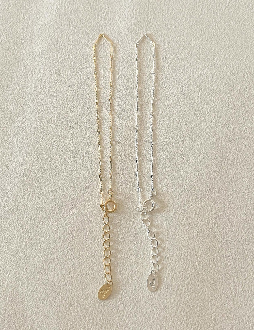 (silver 92.5) Chain thin bracelet