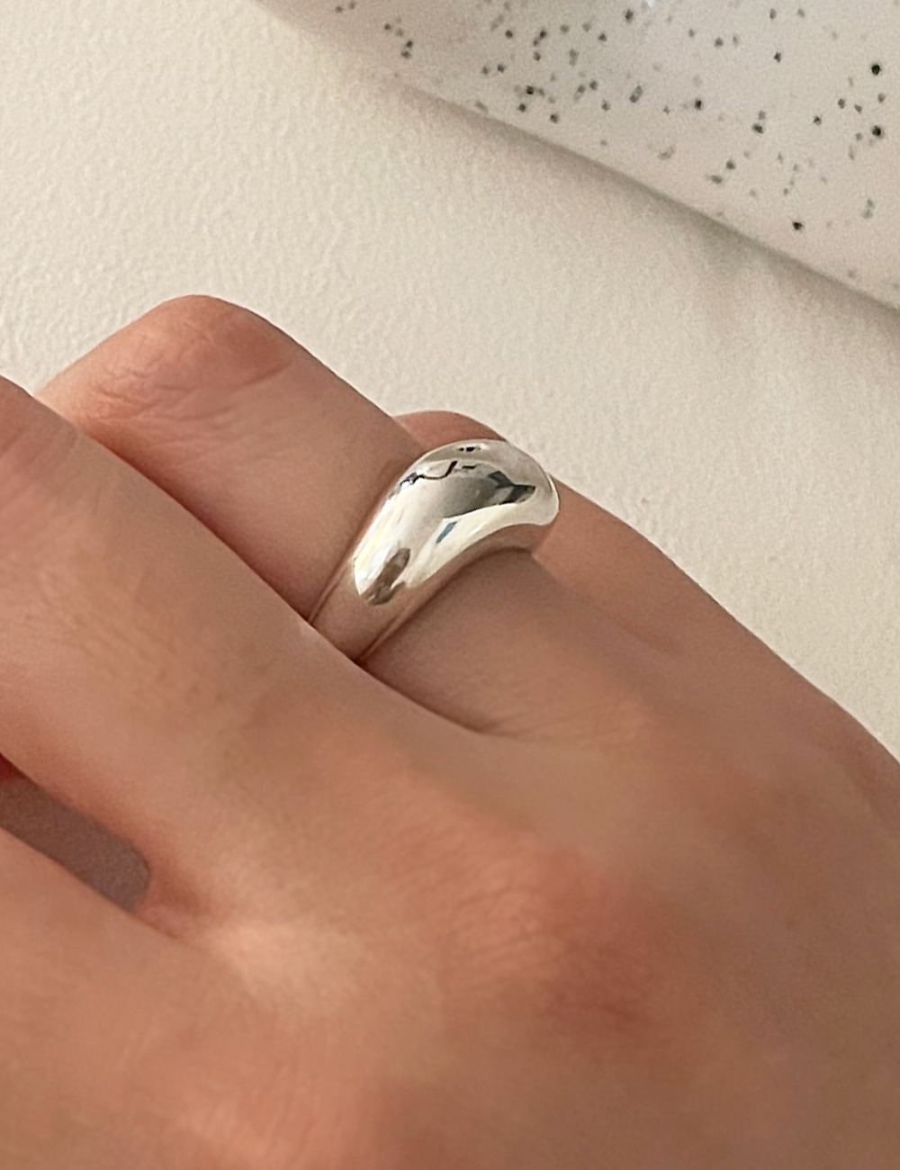 (silver 92.5)Half bold ring