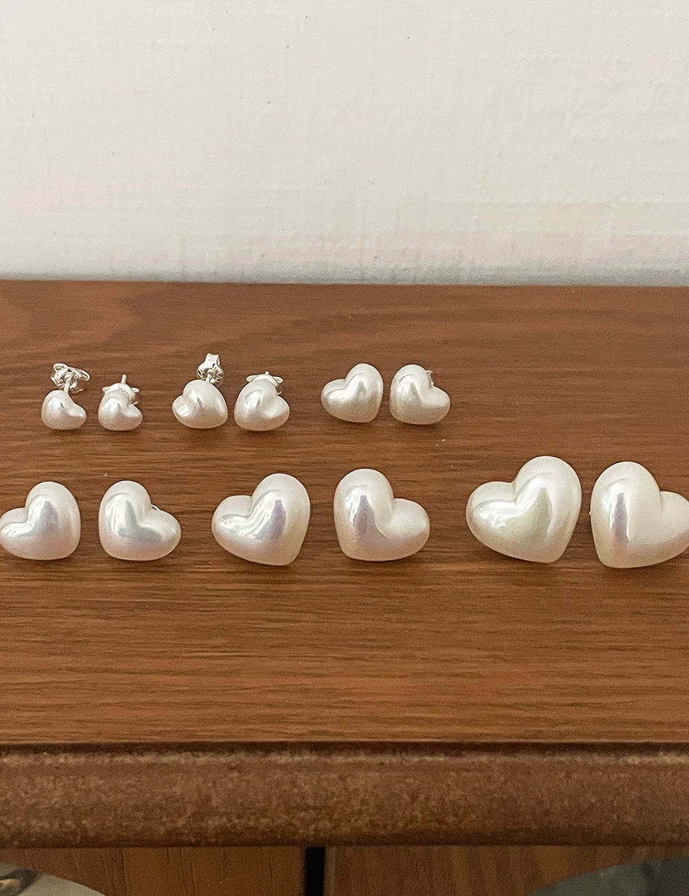 (silver925)Formica heart earring