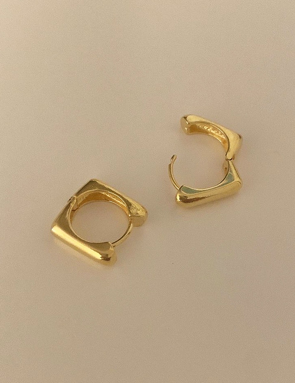 (silver 92.5) Shape square earring