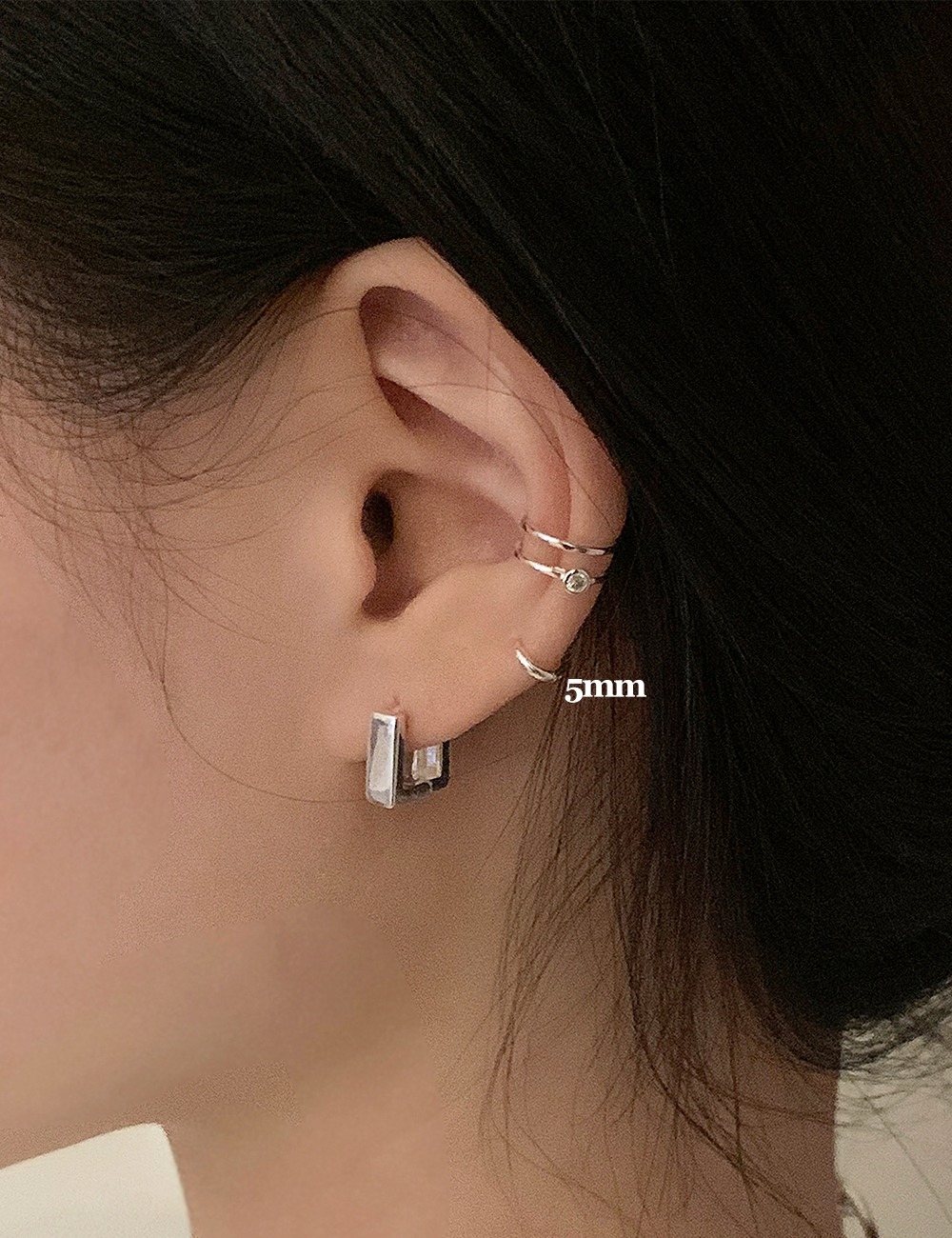 (silver 92.5) Mini small 5mm earring