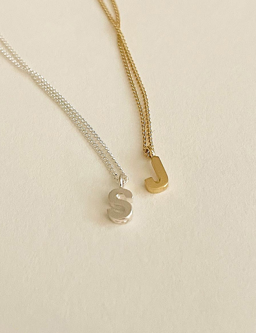 (silver 92.5) Initial necklace
