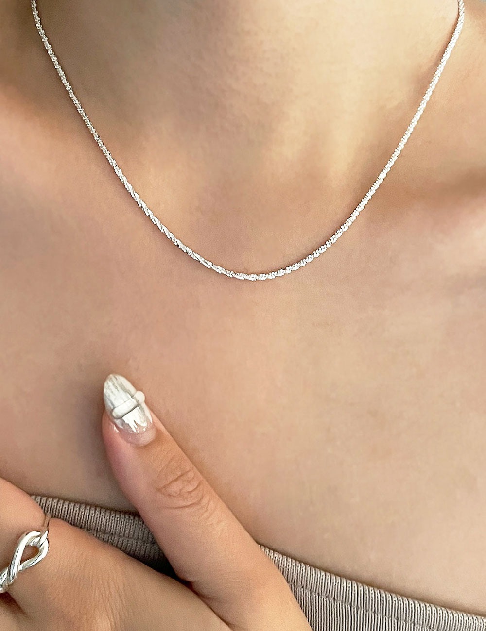 (silver 92.5) crystal necklace